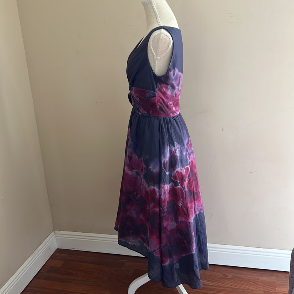 Neiman Marcus Lela Rose for Target Women’s Formal Dress Gown Purple Pockets Silk - Picture 5 of 8